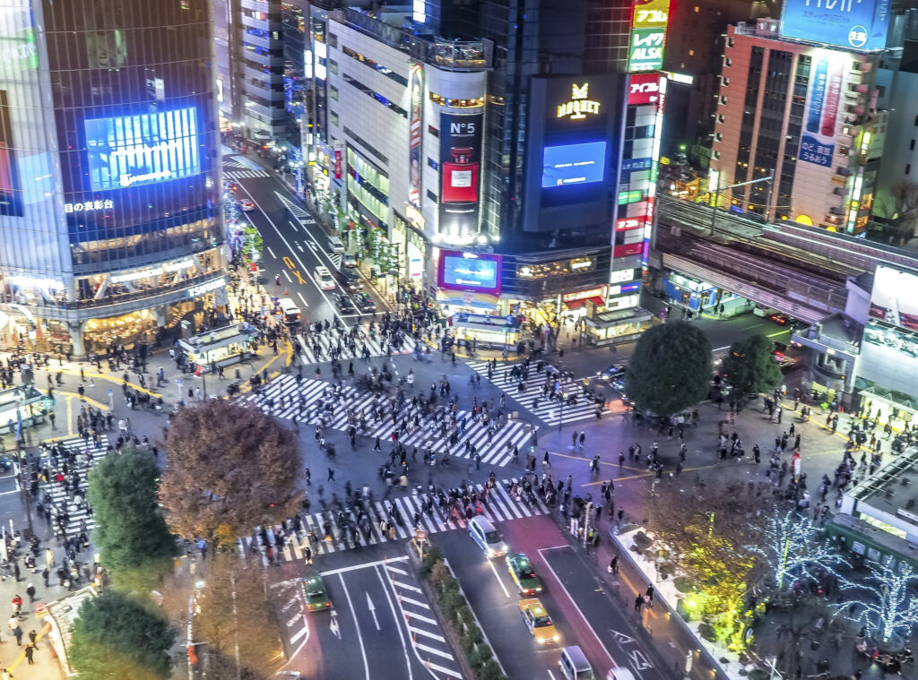 Tokyo shibuya crossing scramble - Tour Giappone Sakura Road Japan